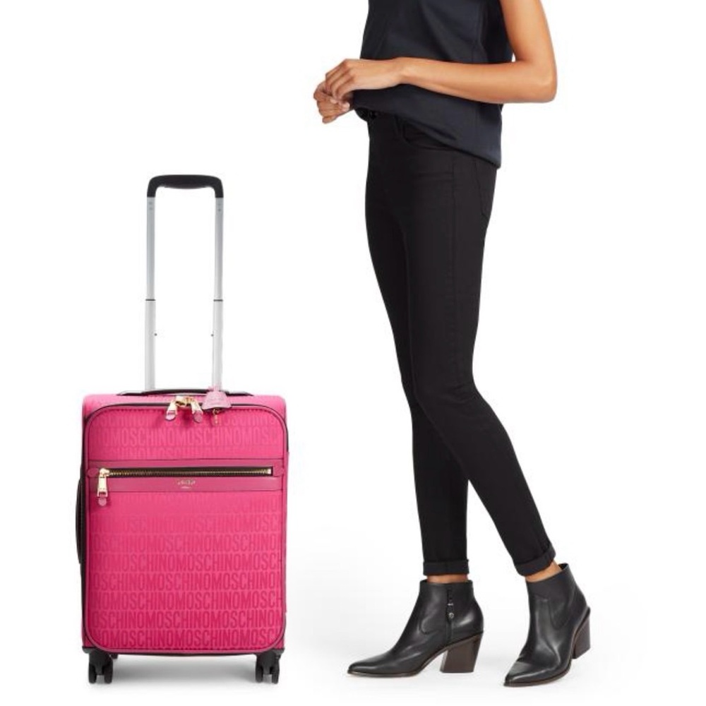 NWT MOSCHINO Fuschia Carry On Barbiecore Feminine Cottagecore Fairycore Designer - Picture 6 of 8